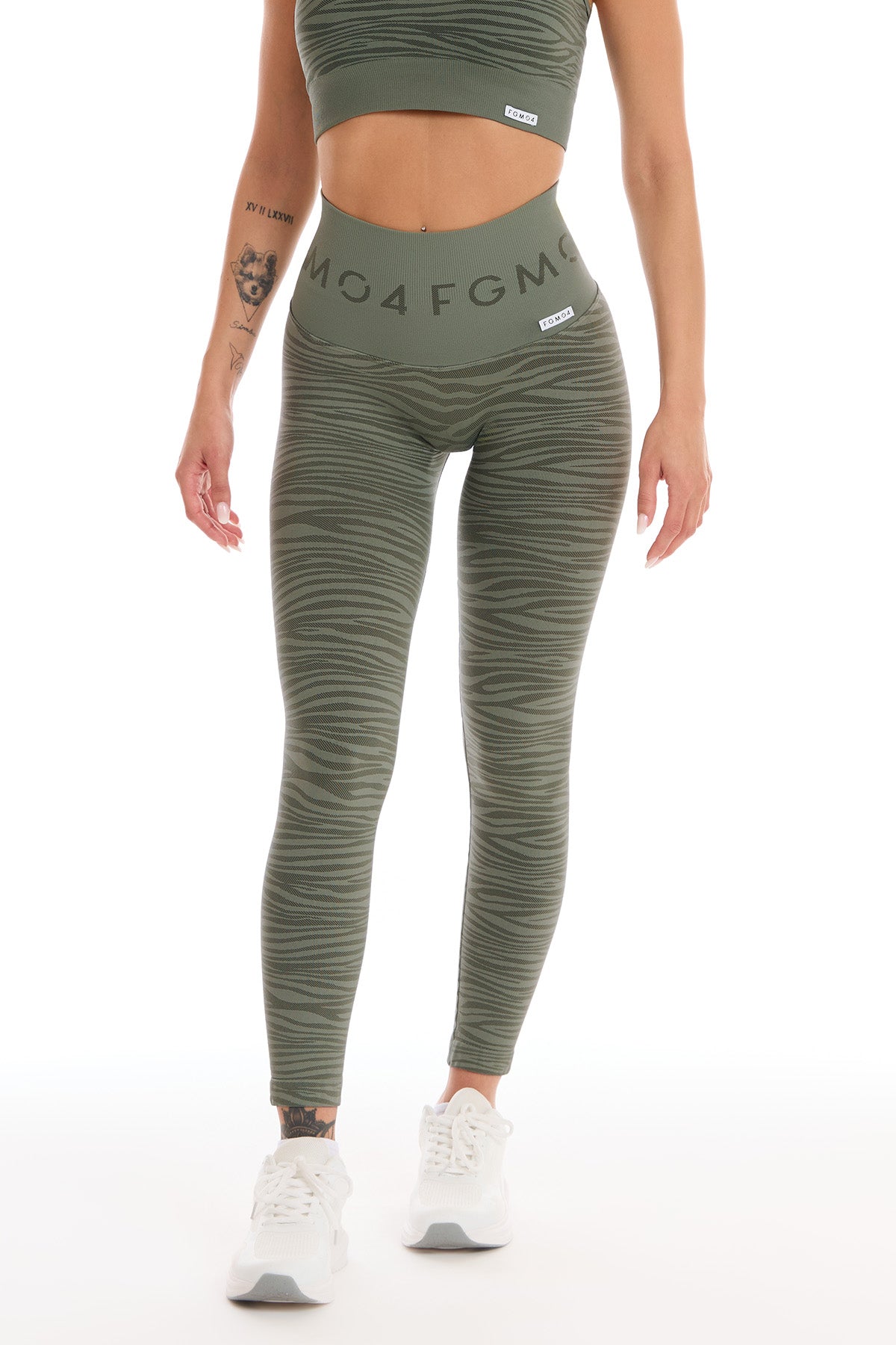 Legging Push-Up Jungle Tigre 2.0 Vert Sauge