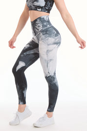Leggings Push Up Elements Aria Bianco Nero