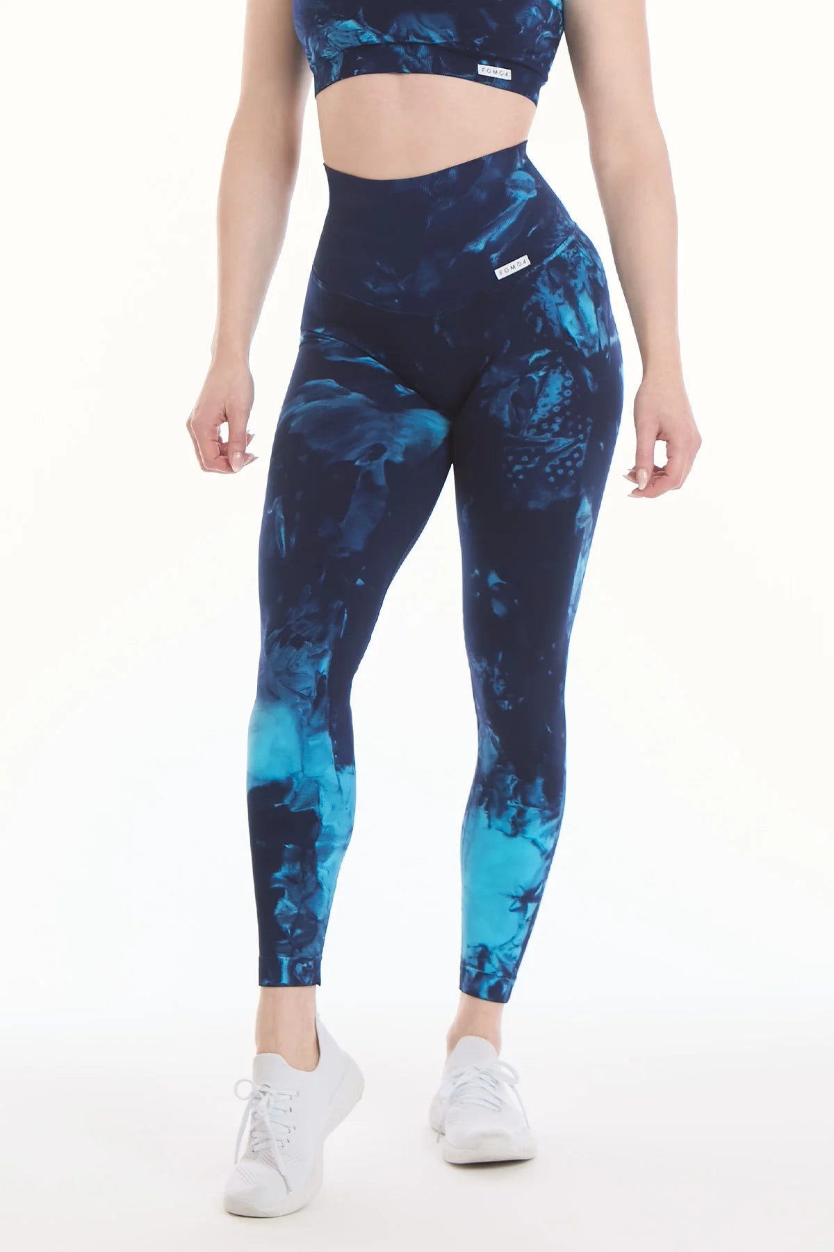 Leggings Push Up Elements Acqua Turchese Blu - FGM04 - LEGGINGS ANTICELLULITE - fgm04