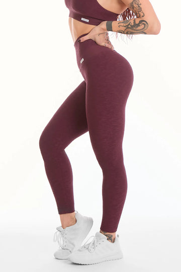 Leggings Push Up Materia Viola Melanzana - FGM04 - LEGGINGS ANTICELLULITE - fgm04