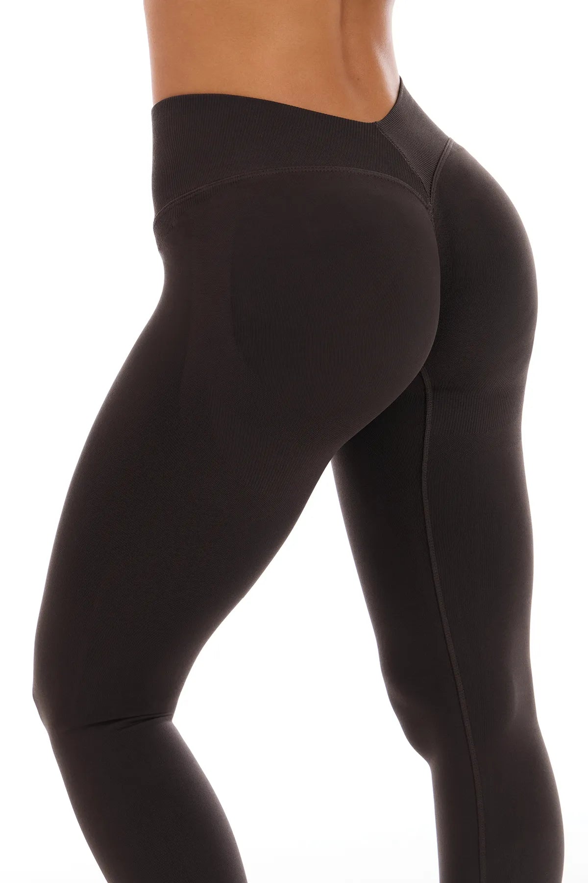 Leggings Push Up Vertigo Marrone After Dark - FGM04 - LEGGINGS ANTICELLULITE - fgm04