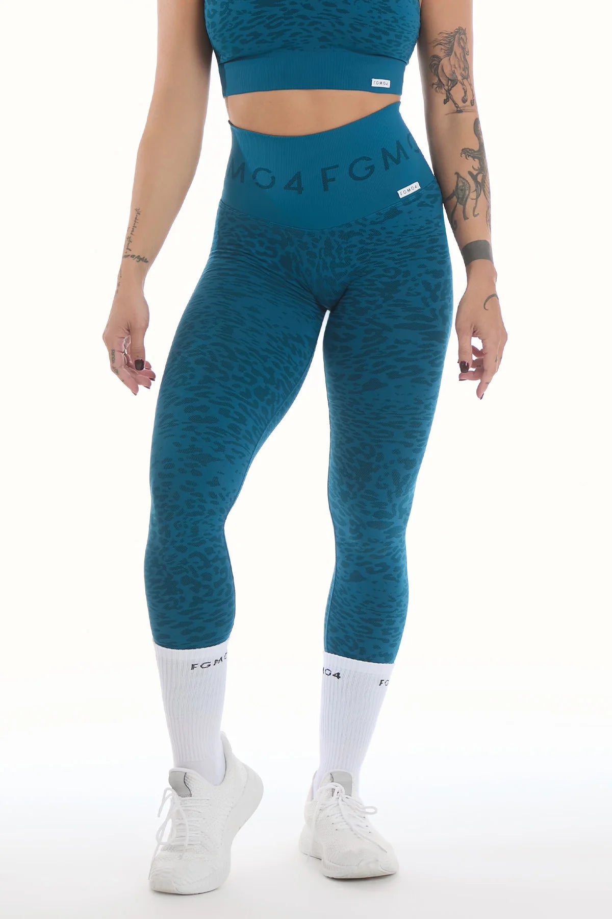 Colanți Push Up Jungle Leopard 2.0 Lyon Albastru