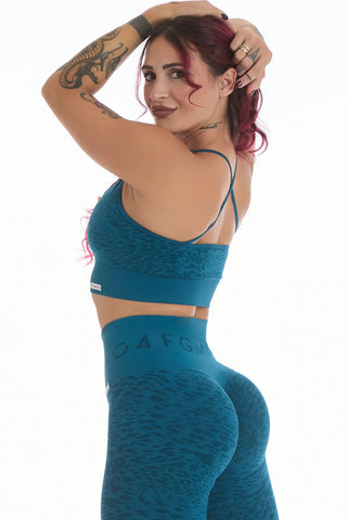 Top Jungle Leopardo 2.0 Lyon Blue - FGM04 - Maglie e Top - fgm04