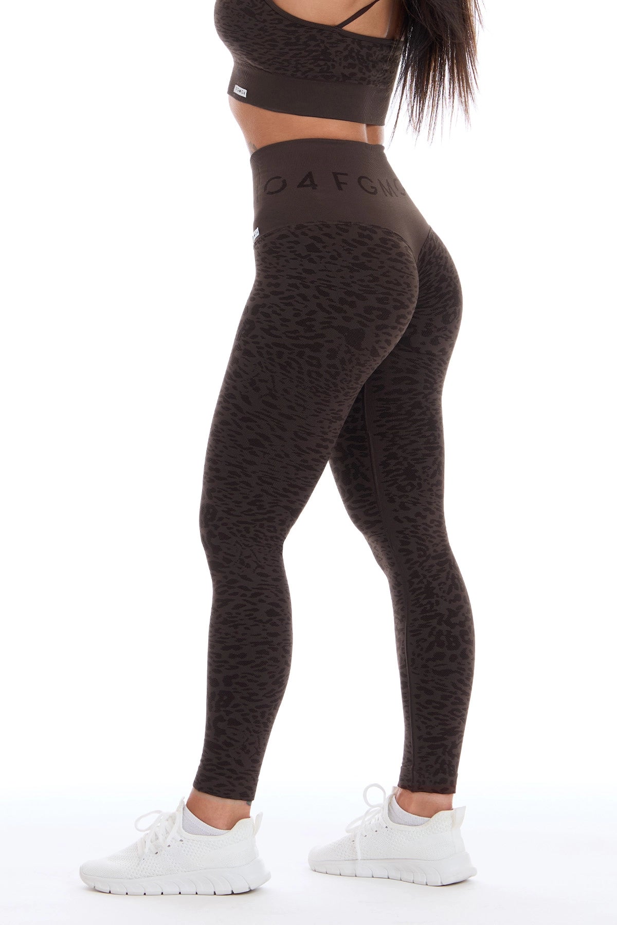 Legginsy Push-Up Jungle Leopard 2.0 Kawowe