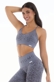 Top Jungle Leopardo 2.0 Blu Granito