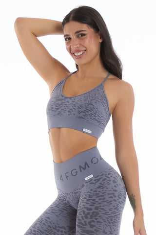 Top Jungle Leopardo 2.0 Blu Granito - FGM04 - Maglie e Top - fgm04