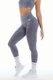 Leggings Push Up Jungle Leopardo 2.0 Blu Granito