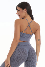 Top Jungle Leopardo 2.0 Blu Granito