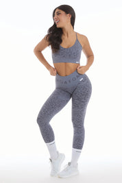 Leggings Push Up Jungle Leopardo 2.0 Blu Granito