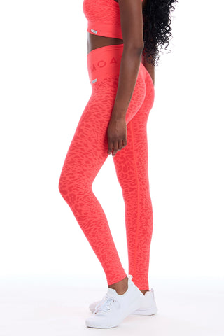 Leggings Push Up Jungle Leopardo 2.0 Orange - FGM04 - LEGGINGS ANTICELLULITE - fgm04