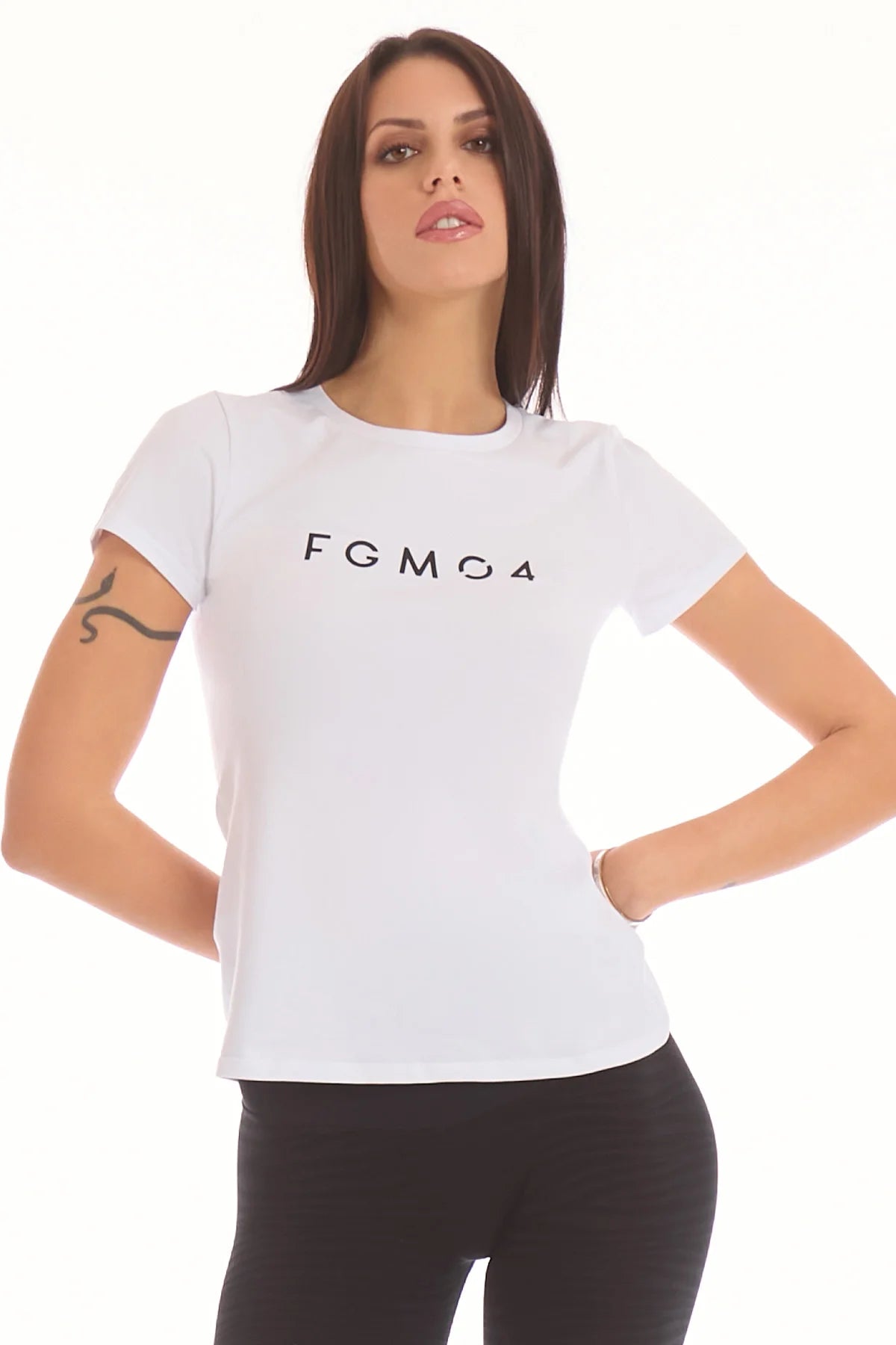 T-Shirt Essential Fgm04 Bianco - FGM04 - Linea Ikonic - fgm04