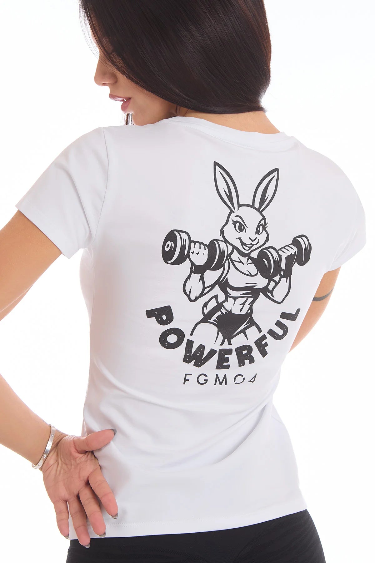 T-Shirt Fit Bunny Fgm04 Bianco - FGM04 - Linea Ikonic - fgm04