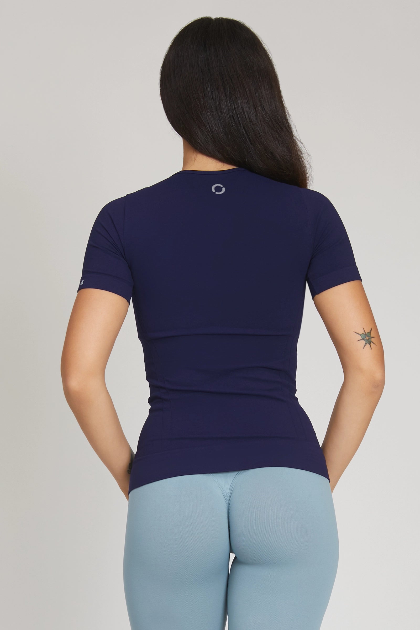 Maglia sportiva tecnica uomo Manica corta con tecnologia FIR snellente Fgm04 2.0 Sport Unisex Blu Notte - FGM04 - Maglie e Top - fgm04