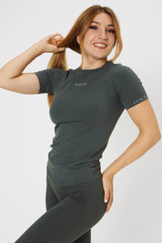 Cămașă de slăbit Fgm04 2.0 Sport Unisex Verde Cărbune