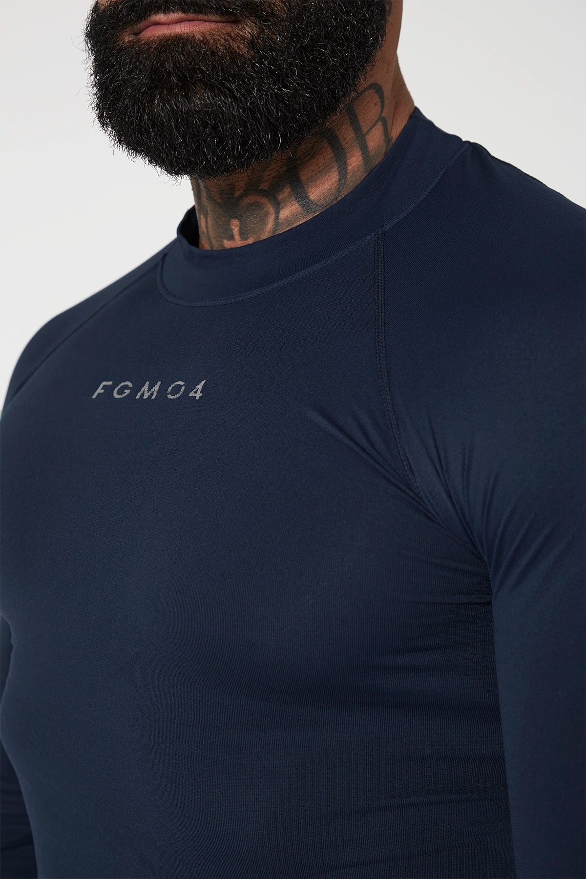 Maglia sportiva tecnica uomo Manica lunga traspirante antiodore Lupetto Uomo Blu - FGM04 - Linea Ikonic Uomo - fgm04