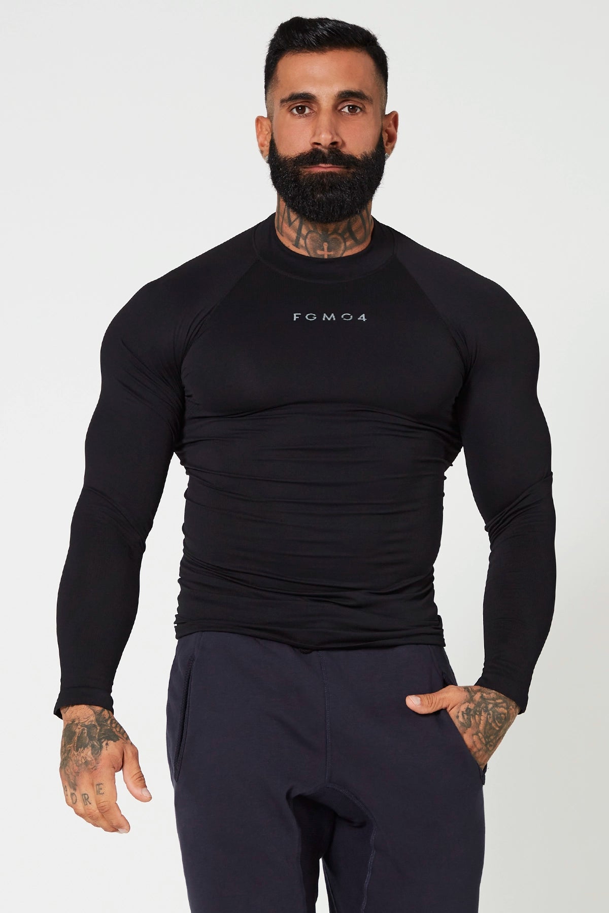 Maglia Lupetto Uomo Nero - FGM04