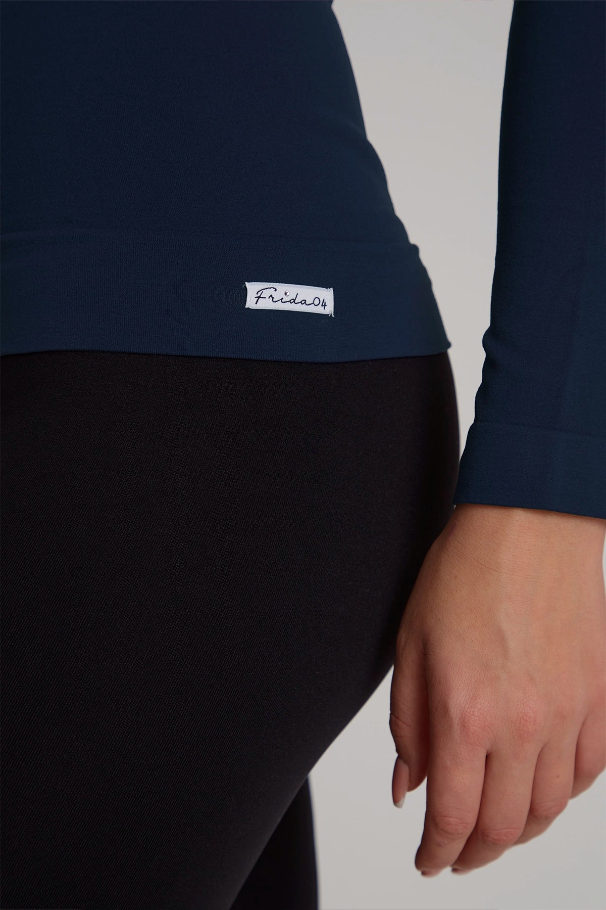 Maglia sportiva tecnica donna Manica Lunga con tecnologia FIR Snellente Blu Notte 2.0 - FGM04 - Maglie e Top - fgm04