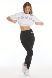 T-Shirt Crop Academy Fgm04 Bianco - FGM04 - Linea Ikonic - fgm04