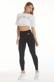 T-Shirt Crop Academy Fgm04 Bianco - FGM04 - Linea Ikonic - fgm04