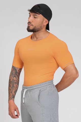 Maglia sportiva tecnica uomo Manica corta con tecnologia FIR Ikonic Sport Unisex Arancione - FGM04 - Linea Ikonic Uomo - fgm04