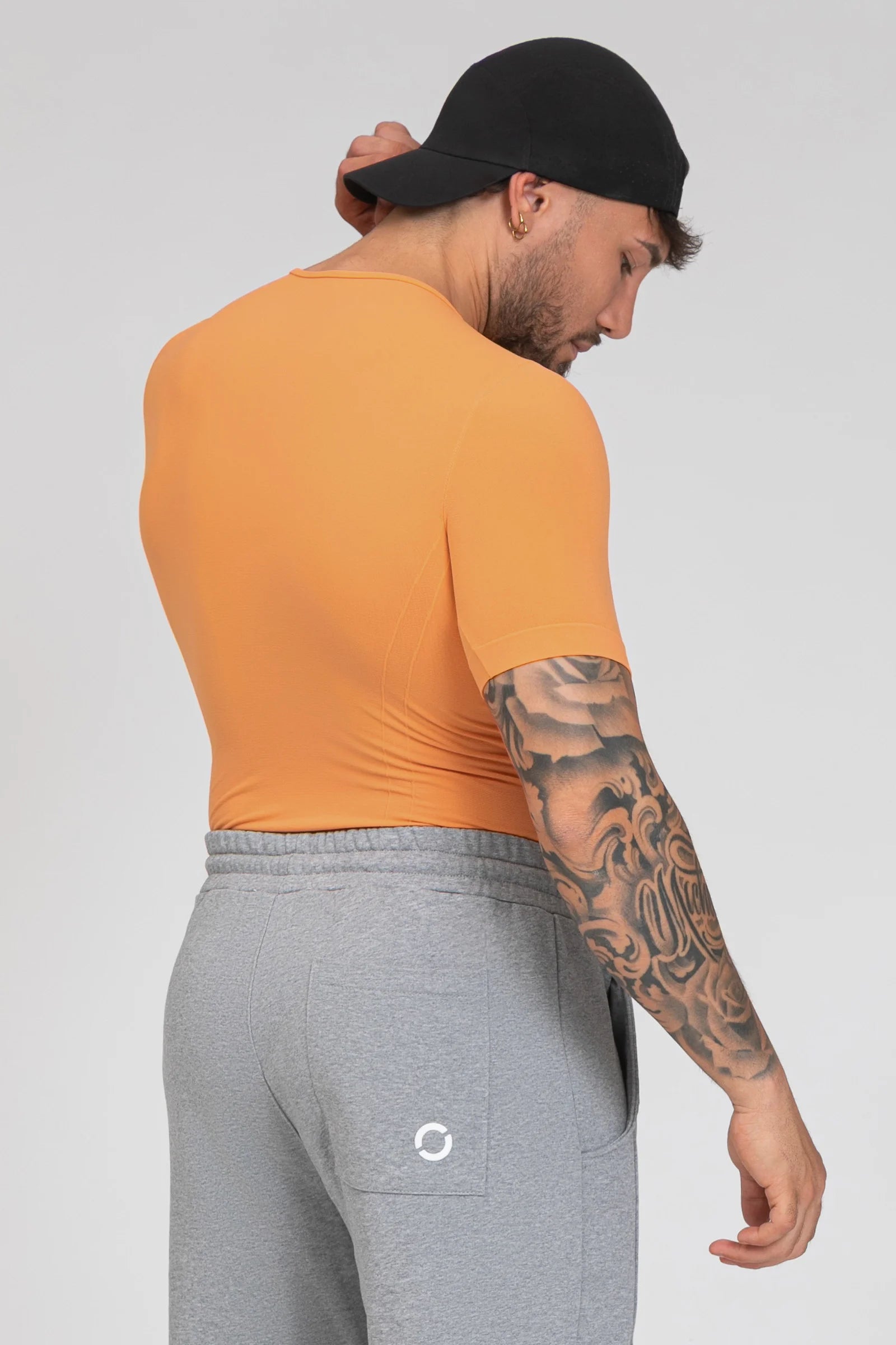 Maglia sportiva tecnica uomo Manica corta con tecnologia FIR Ikonic Sport Unisex Arancione - FGM04 - Linea Ikonic Uomo - fgm04