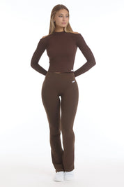 Maglia Nyx Spalle Scoperte Cioccolato