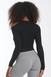 Maglia Nyx Spalle Scoperte Nero - FGM04 - Maglie e Top - fgm04