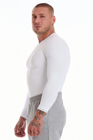 Maglia Manica Lunga FGM04 Sport Unisex Bianco - FGM04 - Linea Ikonic Uomo - fgm04