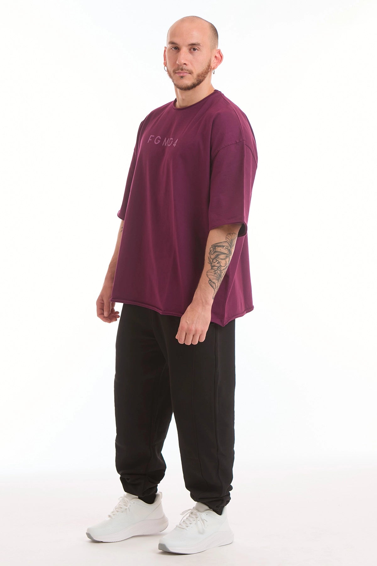 Maglia WorkOut Extra Large Uomo Dark Purple - FGM04 - Linea Ikonic Uomo - fgm04