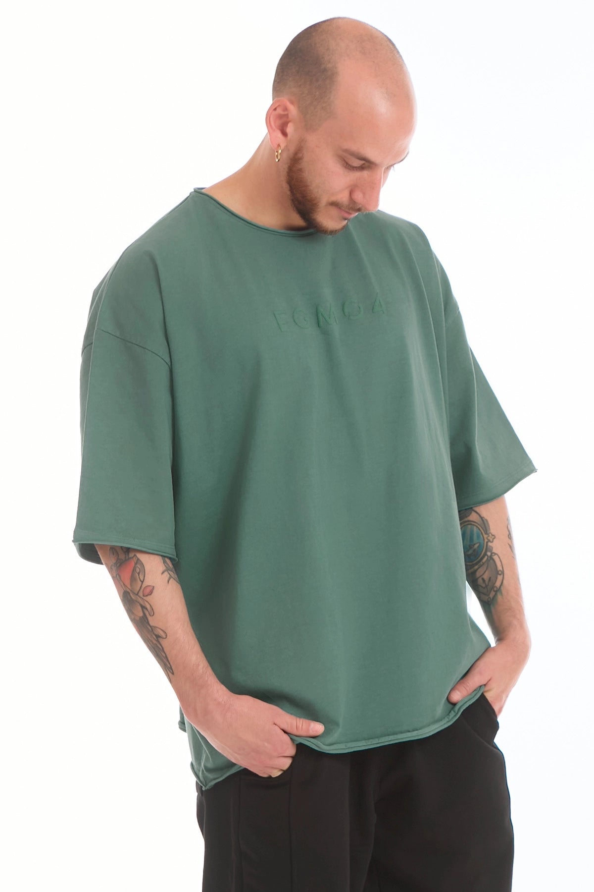 Maglia WorkOut Extra Large Uomo Verde Baltic - FGM04 - Linea Ikonic Uomo - fgm04