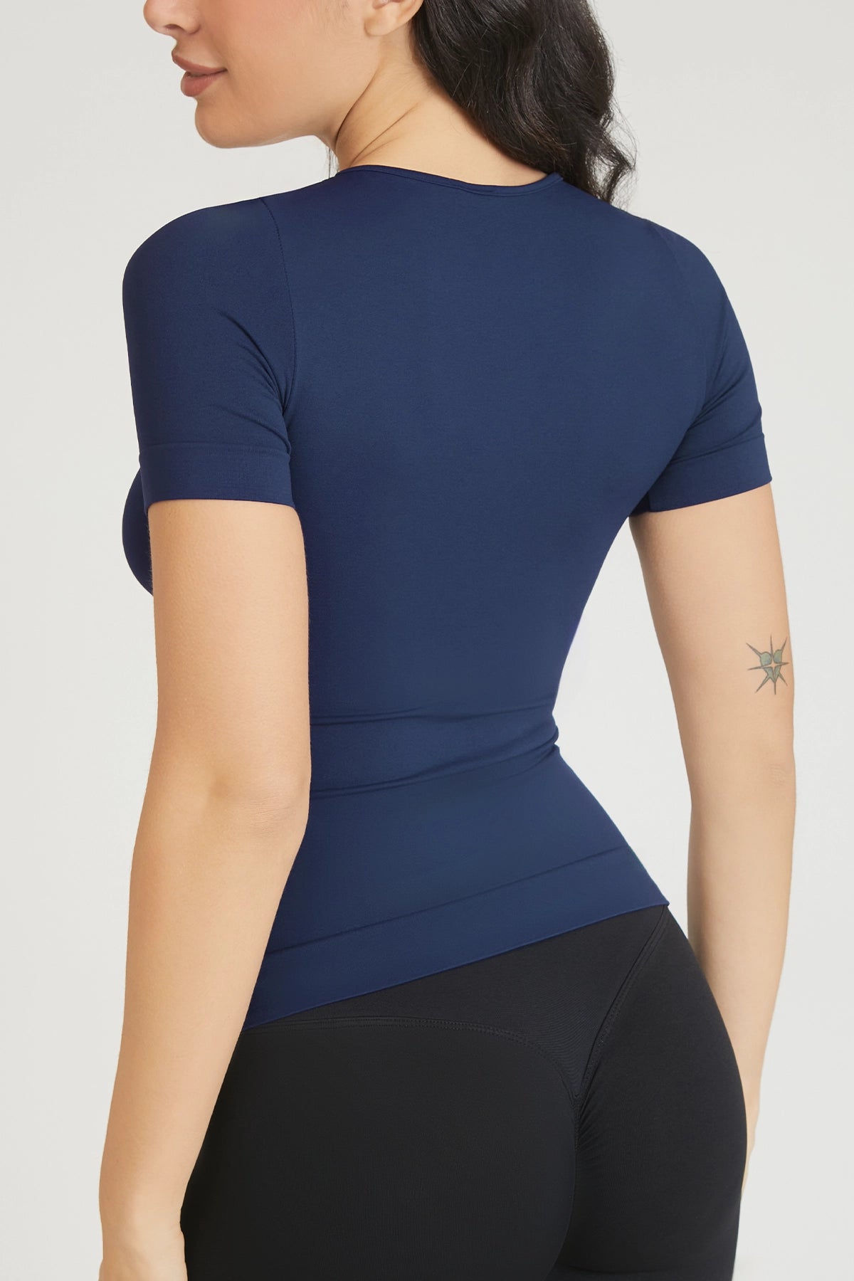 Maglia sportiva tecnica donna Manica corta con tecnologia FIR T-shirt Miss Fgm04 Blu Notte - FGM04 - Maglie e Top - fgm04