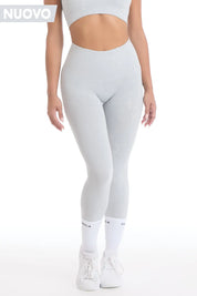Leggings Push Up Marmo Grigio Perla - FGM04 - LEGGINGS ANTICELLULITE - fgm04