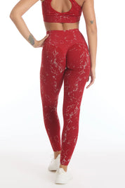 Leggings Push Up Marmo Rosso Tango