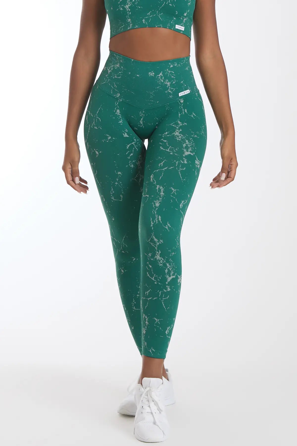 Leggings Push Up Marmo Verde Smeraldo - FGM04 - LEGGINGS ANTICELLULITE - fgm04