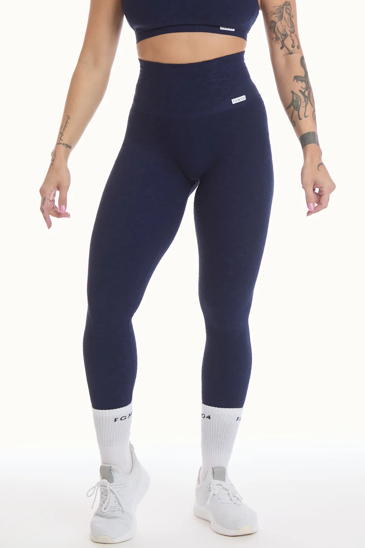 Leggings Push Up Materia Blu Notte - FGM04 - LEGGINGS ANTICELLULITE - fgm04