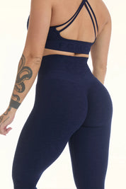 Leggings Push Up Materia Blu Notte - FGM04 - LEGGINGS ANTICELLULITE - fgm04