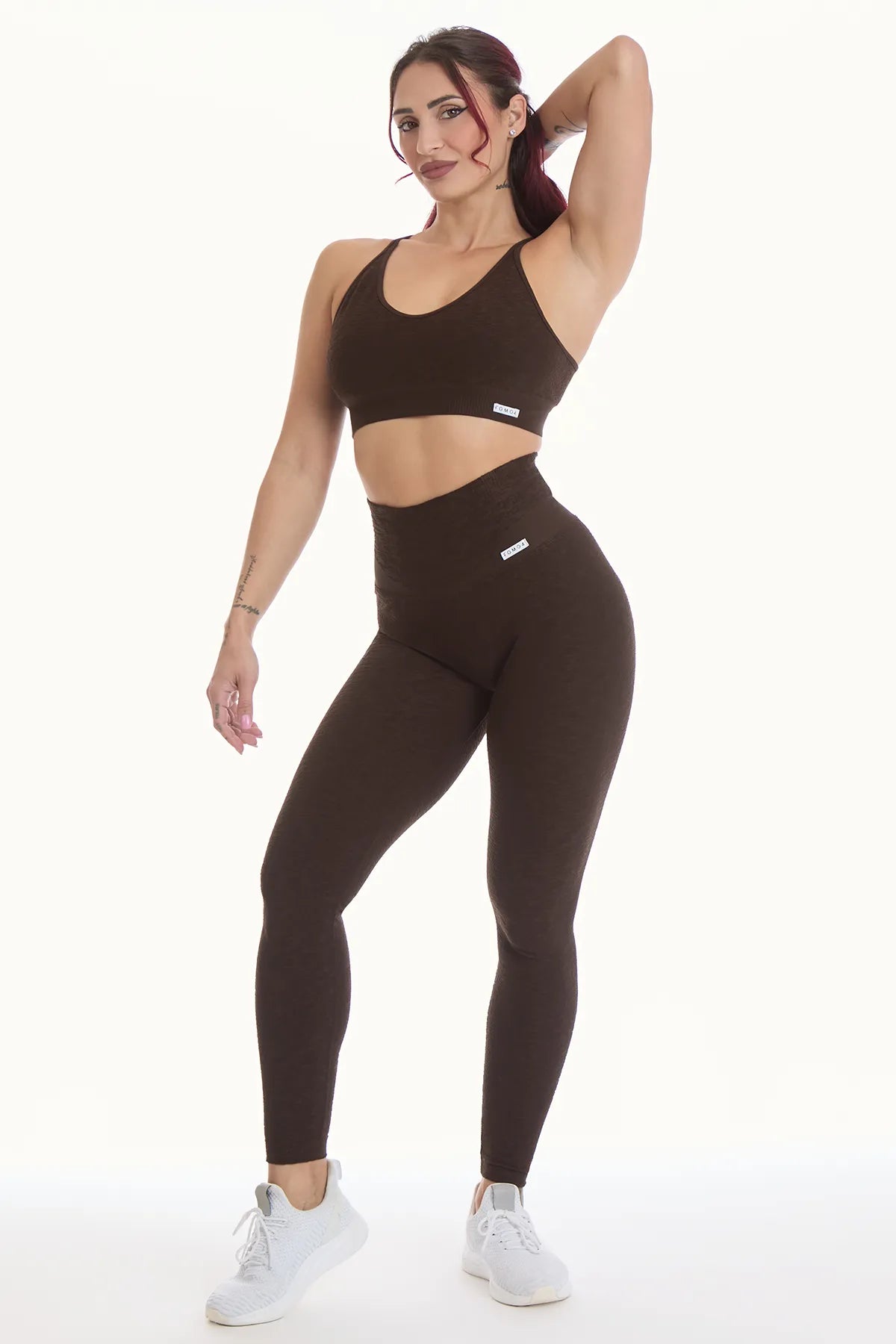 Leggings Push Up Materia Caffè - FGM04 - LEGGINGS ANTICELLULITE - fgm04