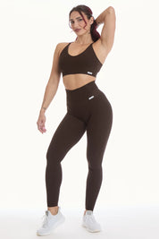 Leggings Push Up Materia Caffè - FGM04 - LEGGINGS ANTICELLULITE - fgm04