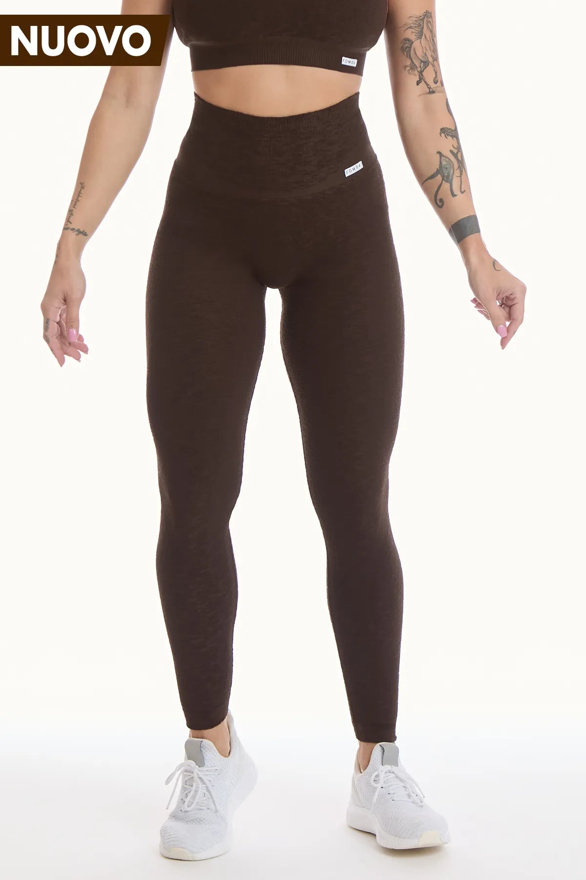 Leggings Push Up Materia Caffè - FGM04 - LEGGINGS ANTICELLULITE - fgm04