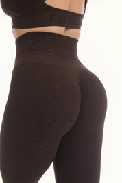 Leggings Push Up Materia Caffè - FGM04 - LEGGINGS ANTICELLULITE - fgm04