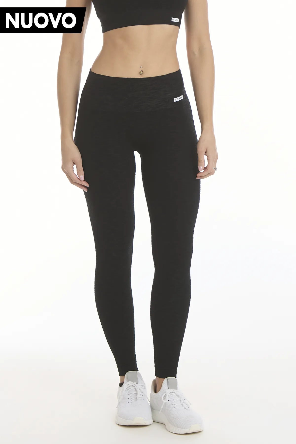 Leggings Basic Materia Nero - FGM04 - LEGGINGS ANTICELLULITE - fgm04