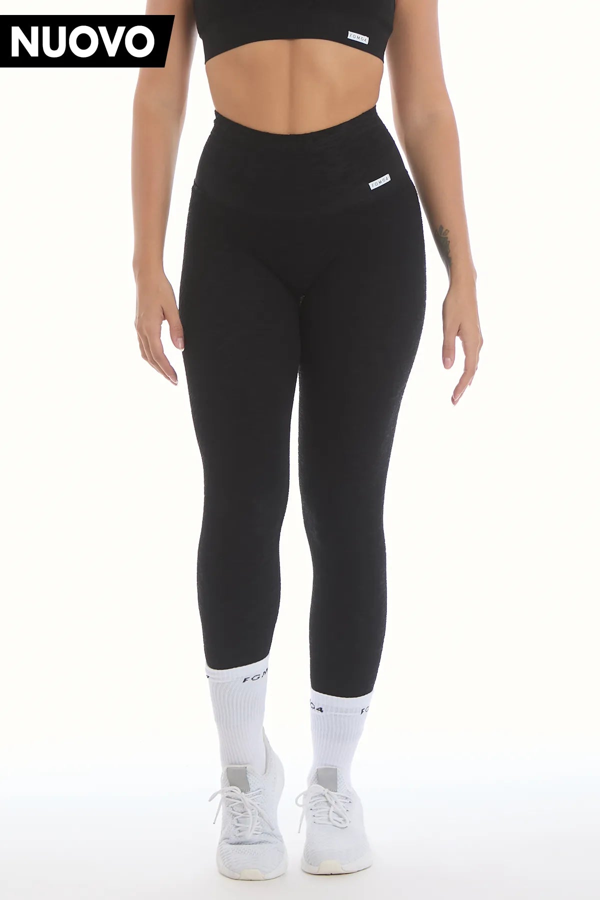 Leggings Push Up Materia Nero - FGM04 - LEGGINGS ANTICELLULITE - fgm04