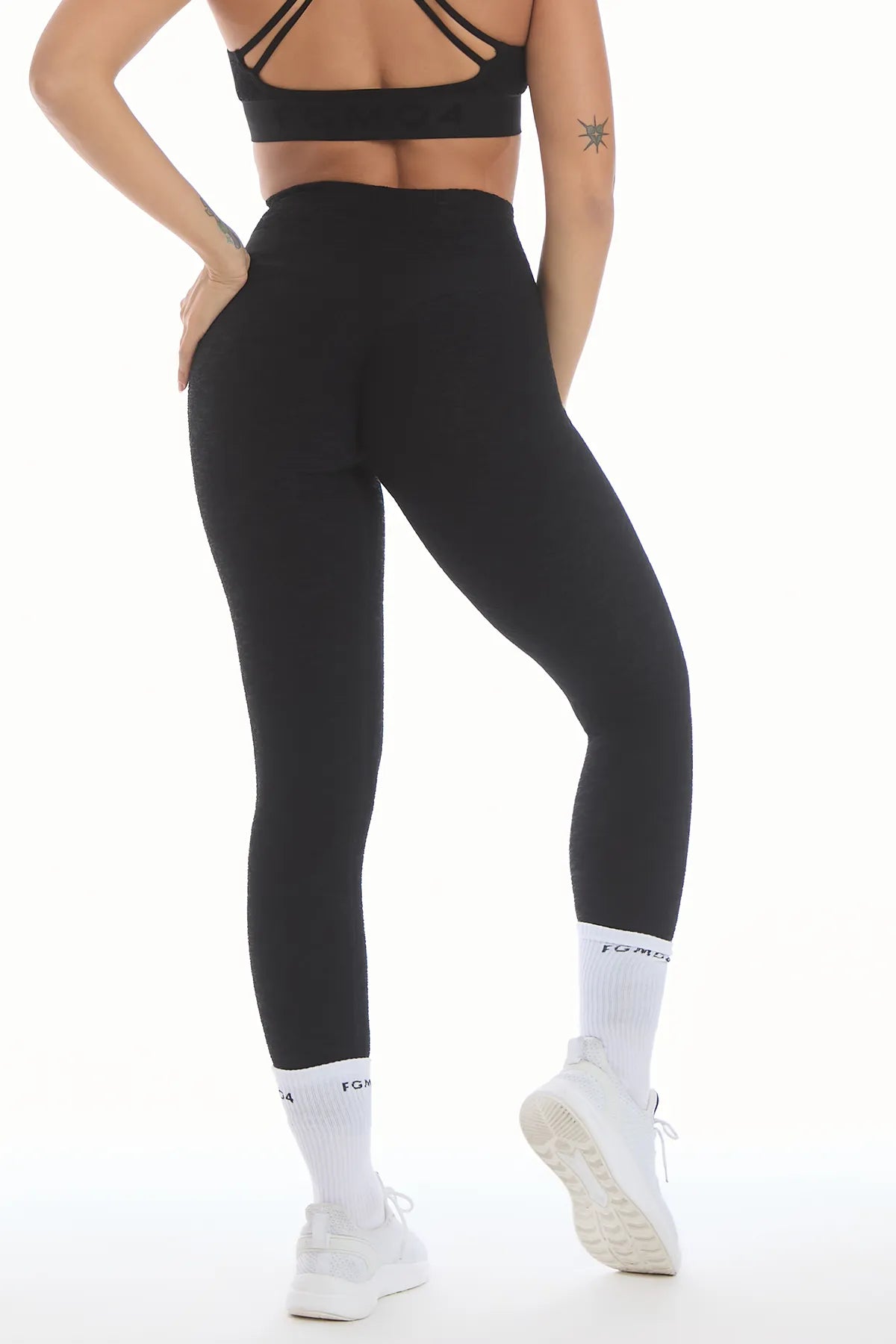 Leggings Push Up Materia Nero - FGM04 - LEGGINGS ANTICELLULITE - fgm04
