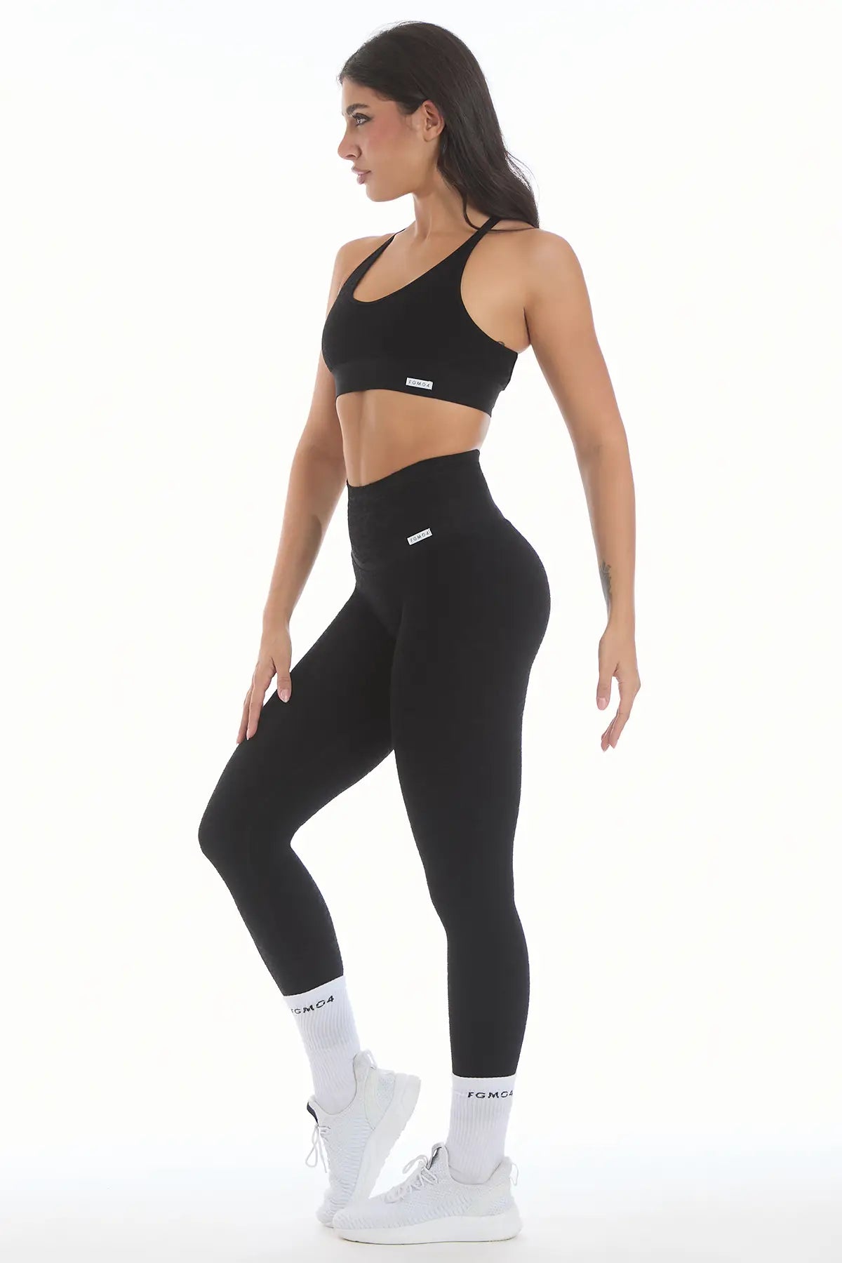 Leggings Push Up Materia Nero - FGM04 - LEGGINGS ANTICELLULITE - fgm04