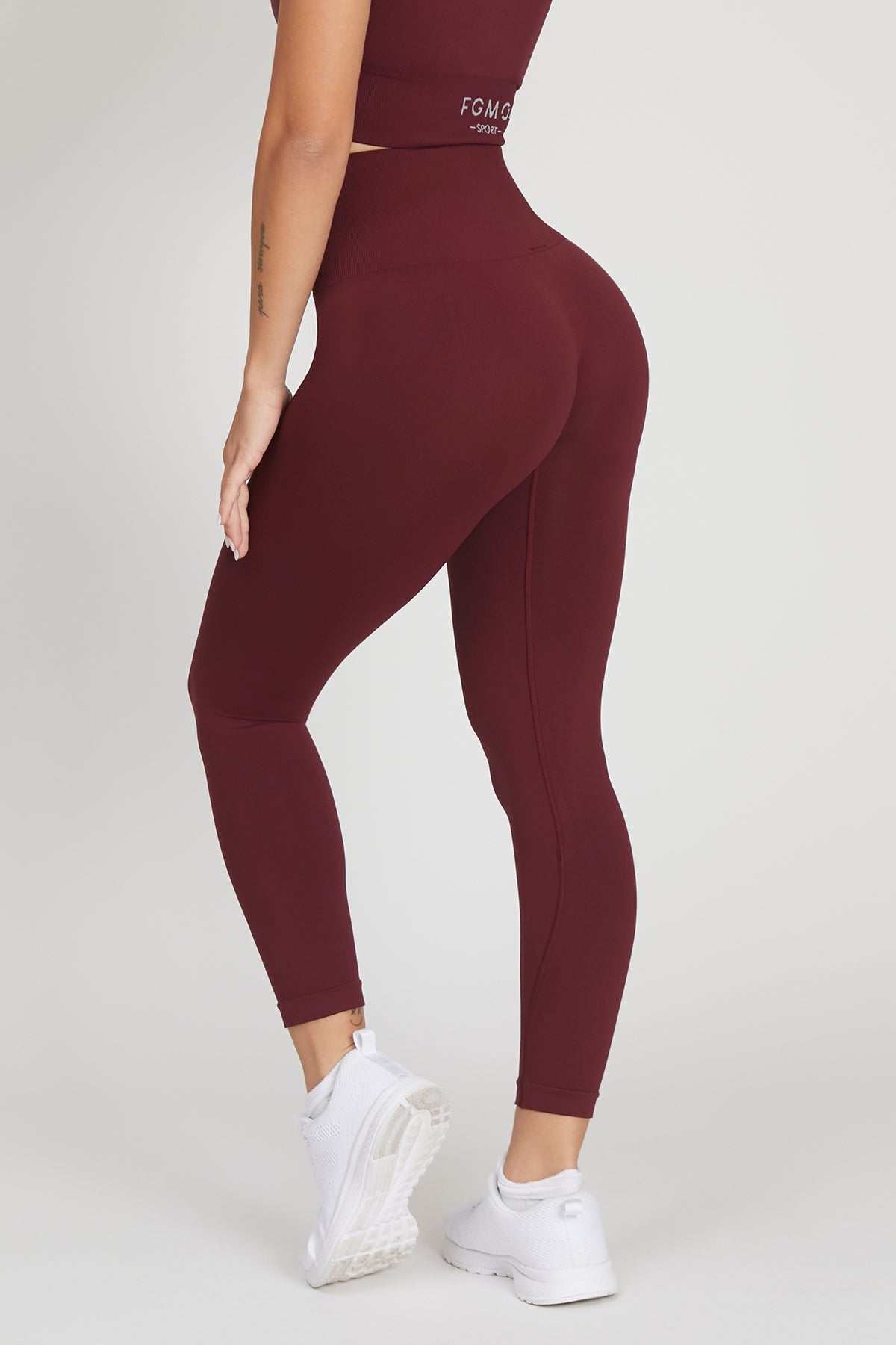 Leggings Nikita Basic Fascione Alto Merlot - FGM04 - LEGGINGS ANTICELLULITE - fgm04