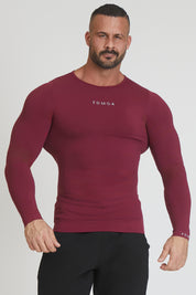 Chemise à manches longues FGM04 Sport unisexe Merlot