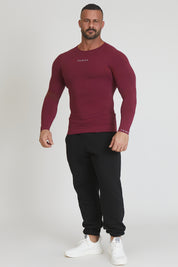 Chemise à manches longues FGM04 Sport unisexe Merlot