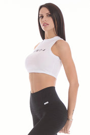 Canotta Crop Essential Fgm04 Bianco - FGM04 - Linea Ikonic - fgm04