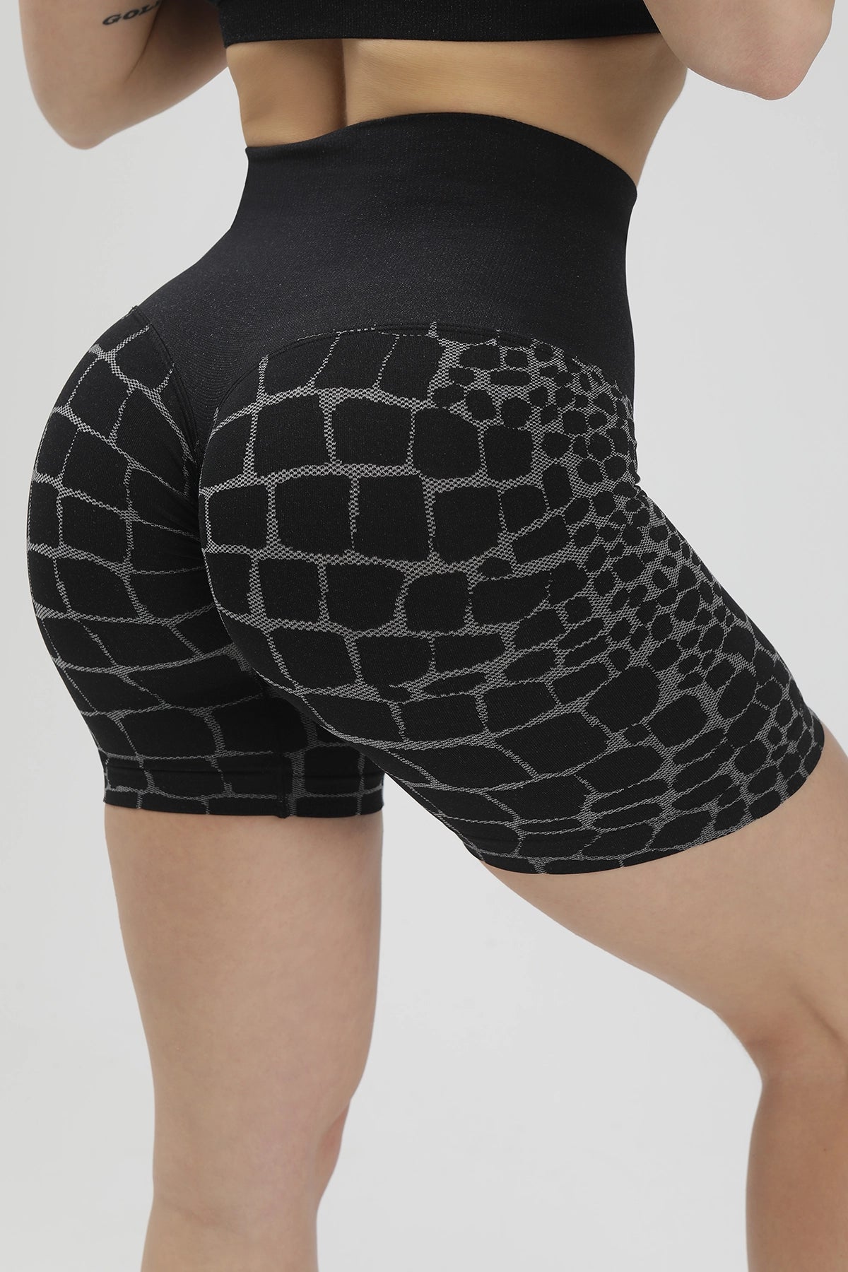 Shorts All - up Cocco Nero - FGM04 - LEGGINGS ANTICELLULITE - fgm04