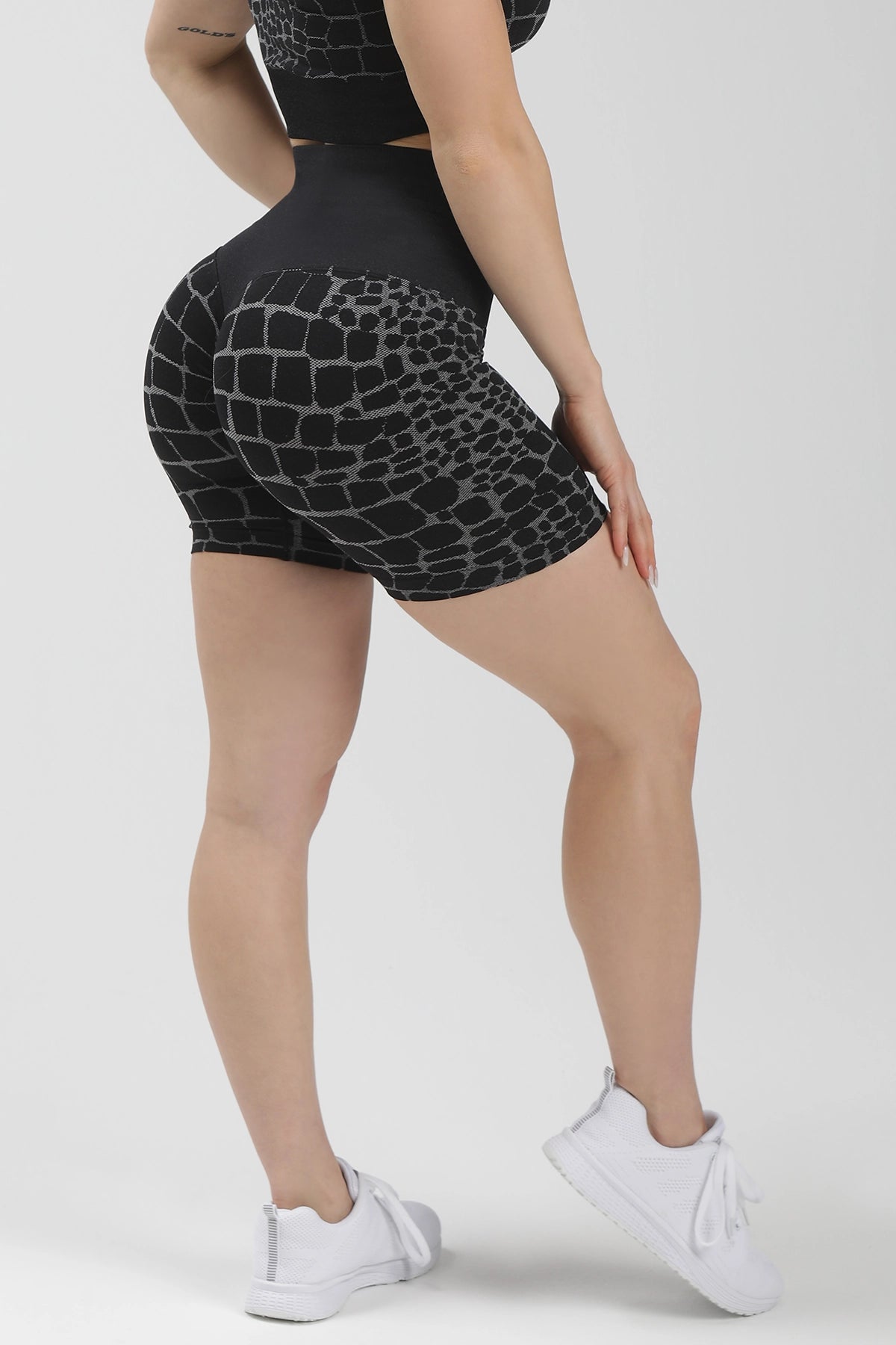 Shorts All - up Cocco Nero - FGM04 - LEGGINGS ANTICELLULITE - fgm04